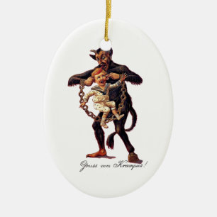 Ornamento De Cerâmica Vom de Gruss (cumprimentos de) Krampus