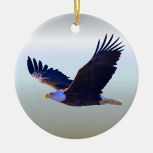 Ornamento De Cerâmica Vôo da águia americana