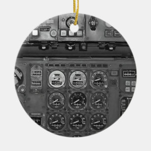 Ornamento De Cerâmica Voos-piloto de cabina de pilotagem
