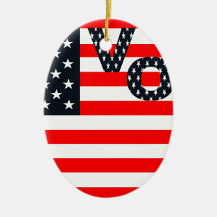 Ornamento De Cerâmica Votação nos Estados Unidos