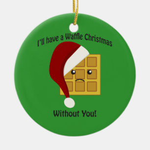 Ornamento De Cerâmica Vou ter um Natal sem ti