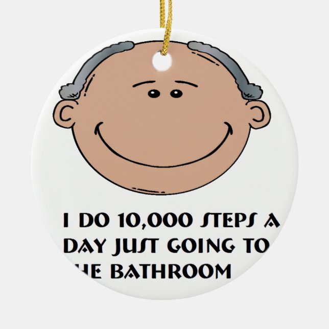 Ornamento De Cerâmica Vovô (Frente)