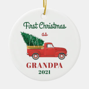 Ornamento De Cerâmica Vovô 1rua Feriado de Natal Personalizado