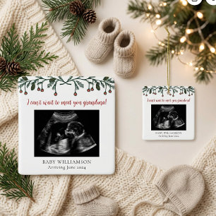 Ornamento De Cerâmica Vovó Feliz Natal Foto de Ultrassom
