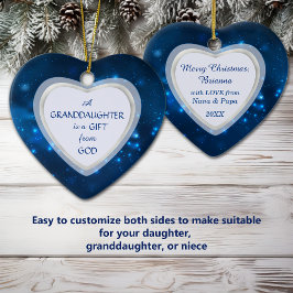 Ornamento De Cerâmica Vovó Noite de Noite de Natal