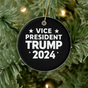 Ornamento De Cerâmica VP Trump Engraçado Eleição Joe Biden Engraçado Cit