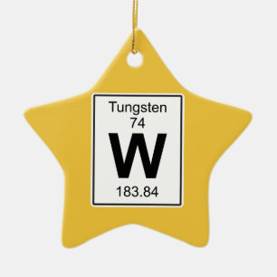 Ornamento De Cerâmica W - Tungstênio