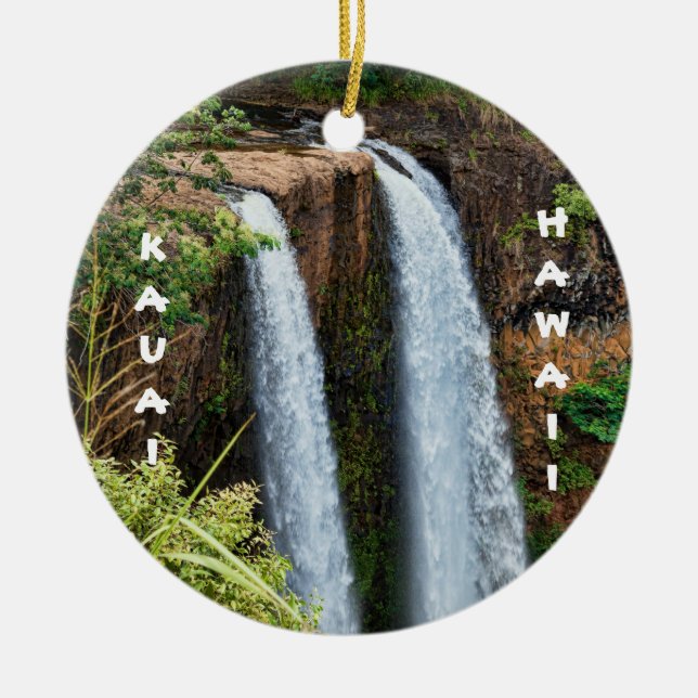 Ornamento De Cerâmica Wailua e Waimea (Frente)