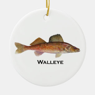 Ornamento De Cerâmica Walleye