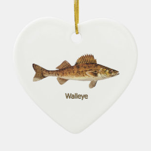 Ornamento De Cerâmica Walleye (grandes lagos)
