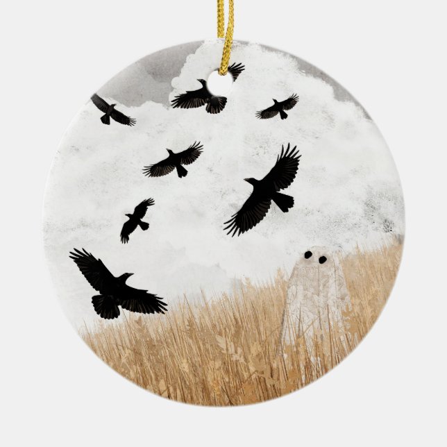 Ornamento De Cerâmica Walter & The Crows (Frente)