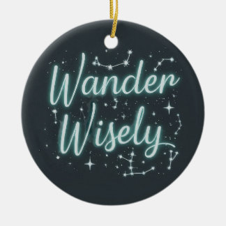 Ornamento De Cerâmica Wander Wisely