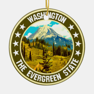 Ornamento De Cerâmica Washington