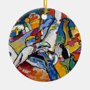 Ornamento De Cerâmica Wassily Kandinsky - Composição II Arte Abstrata