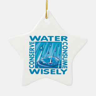 Ornamento De Cerâmica Water Conservation