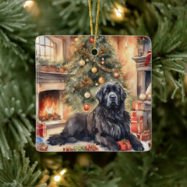 Ornamento De Cerâmica Watercolor Terra Nova - Cena Natal 3