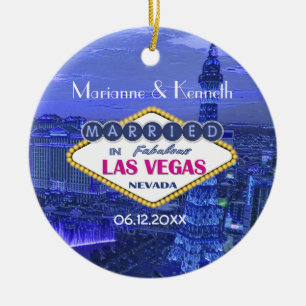 Ornamento De Cerâmica Wedding de Las Vegas