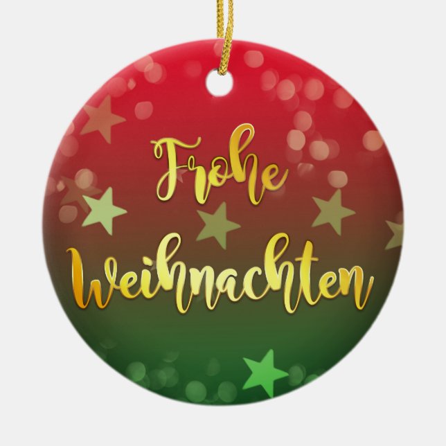 Ornamento De Cerâmica Weihnachten Baumanhänger Keramik Frohe Weihnachten (Frente)