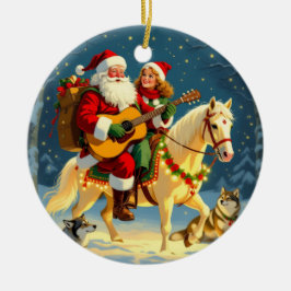 Ornamento De Cerâmica „Weihnachtliche Harmonie“