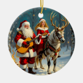 Ornamento De Cerâmica „Weihnachtliche Harmonie“