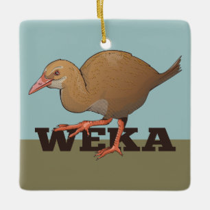 Ornamento De Cerâmica Weka New Zelândia Bird
