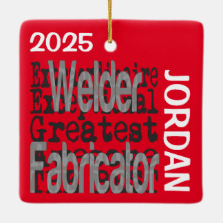 Ornamento De Cerâmica Welder Fabricator Extraordinaire CUSTOM