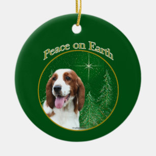 Ornamento De Cerâmica Welsh Springer Spaniel Peace