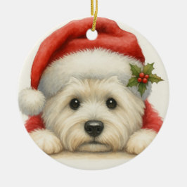 Ornamento De Cerâmica Westie Fofo
