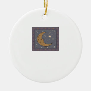 Ornamento De Cerâmica Whimsigoth Moon Classic