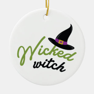 Ornamento De Cerâmica Wicked Witch Hat