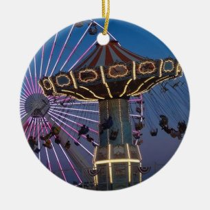 Ornamento De Cerâmica Wildwood NJ – Atração de Balanço de Onda