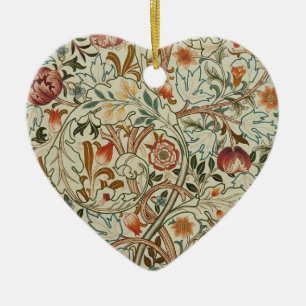 Ornamento De Cerâmica William Morris Acanthus Embroidery Floral Padrão