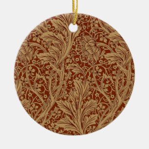 Ornamento De Cerâmica William Morris Arcadia Jardim Floral Flor Classi