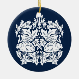 Ornamento De Cerâmica William Morris Brer Rabbit Pattern