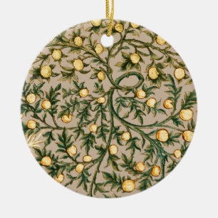 Ornamento De Cerâmica William Morris Floral Fruta Garden Flower Classic