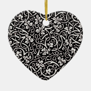 Ornamento De Cerâmica William Morris Grapevine Vine Leaf Patterno