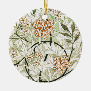 Ornamento De Cerâmica William Morris Jasmine Blossom Design