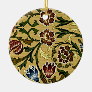Ornamento De Cerâmica William Morris Pattern, Brocade