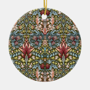 Ornamento De Cerâmica William Morris Snakeshead Padrão Floral