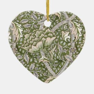 Ornamento De Cerâmica William Morris Windrush flores florais clássicas