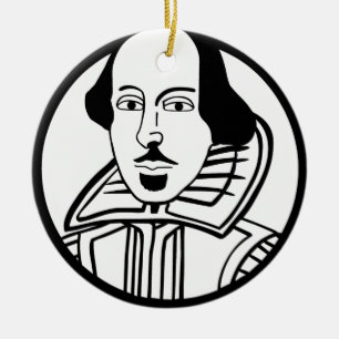 Ornamento De Cerâmica William Shakespeare