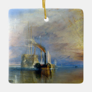 Ornamento De Cerâmica William Turner - O Temeraire em luta