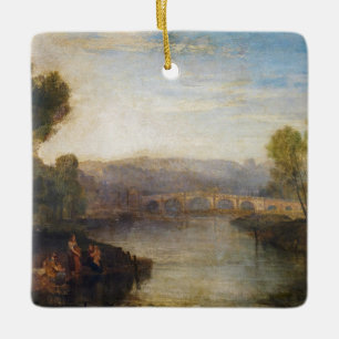 Ornamento De Cerâmica William Turner - Vista de Richmond Hill e Bridge
