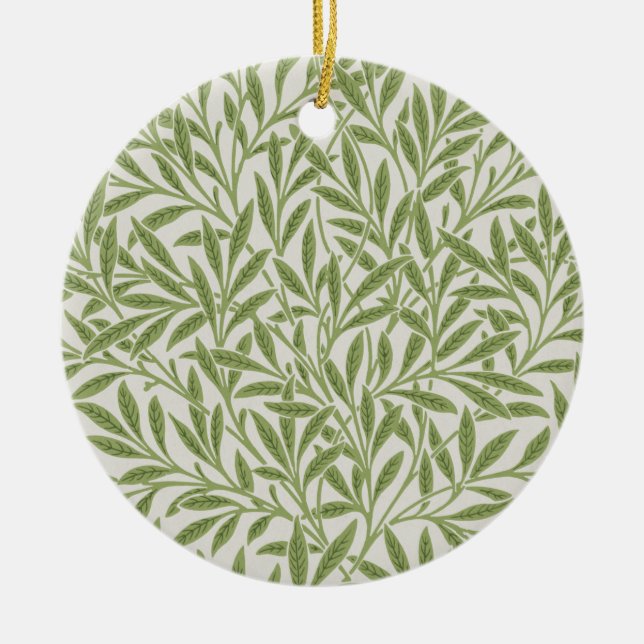 Ornamento De Cerâmica Willow Boughs by William Morris (Frente)