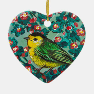 Ornamento De Cerâmica Wilson's Warbler