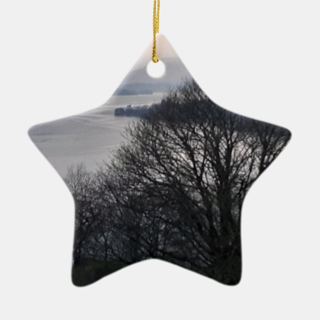 Ornamento De Cerâmica Windermere em ornamentação cerâmica para inverno (Frente)