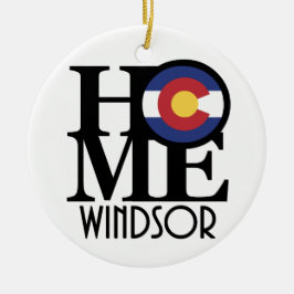 Ornamento De Cerâmica Windsor HOME Colorado