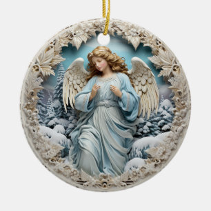 Ornamento De Cerâmica Winter Angel