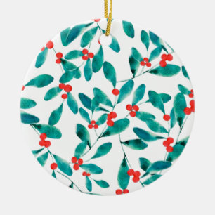 Ornamento De Cerâmica Winterberry (Festivo)