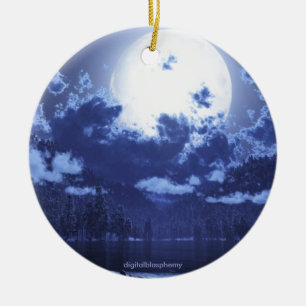 Ornamento De Cerâmica Wintermoon/ornamento circumpolar